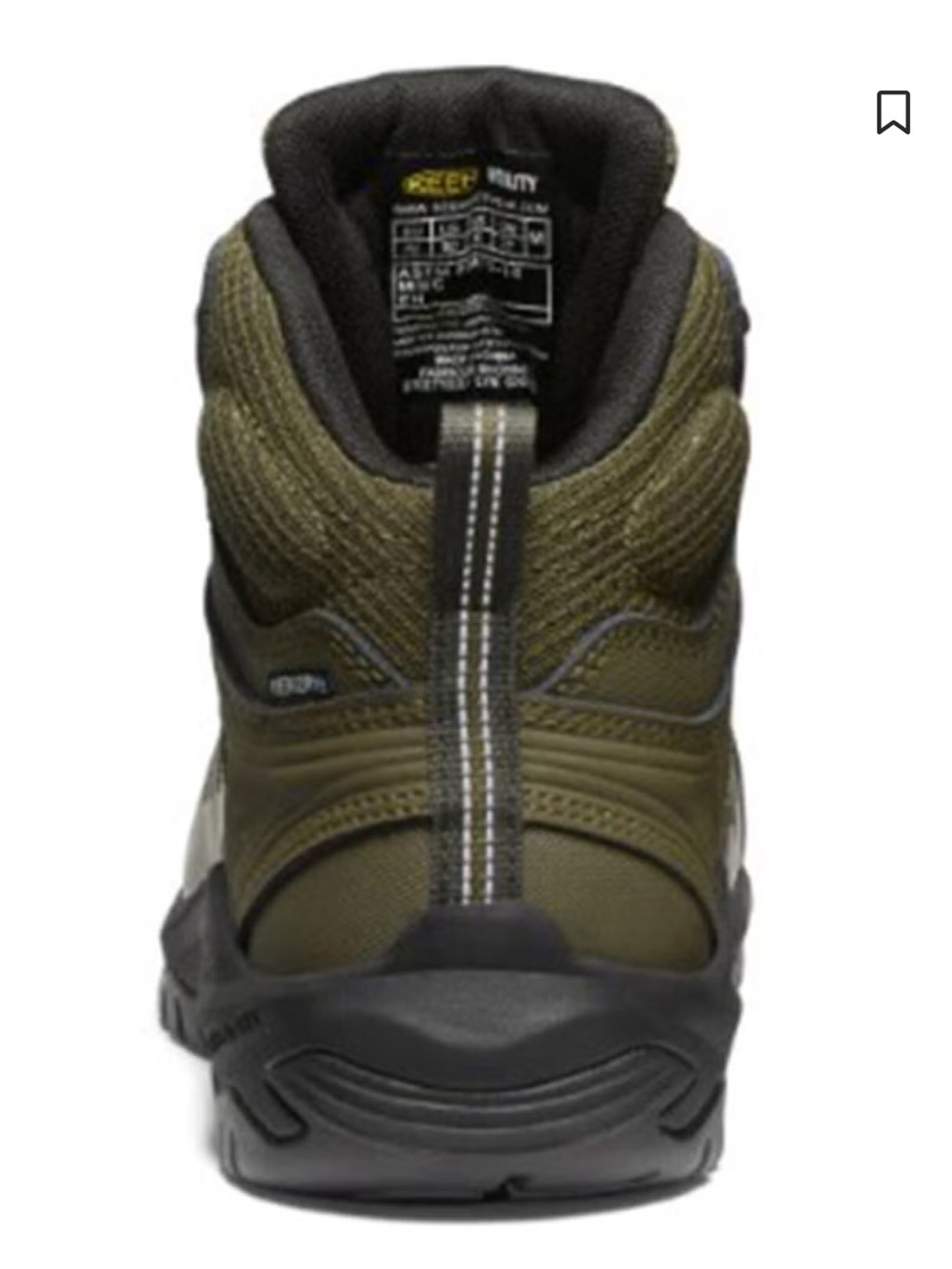 Keen Olive Green Tactical Mid-Top Work Boot - Picture 3 of 8